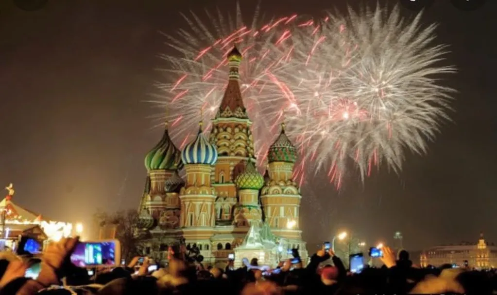 Moscú festejó el nuevo año.