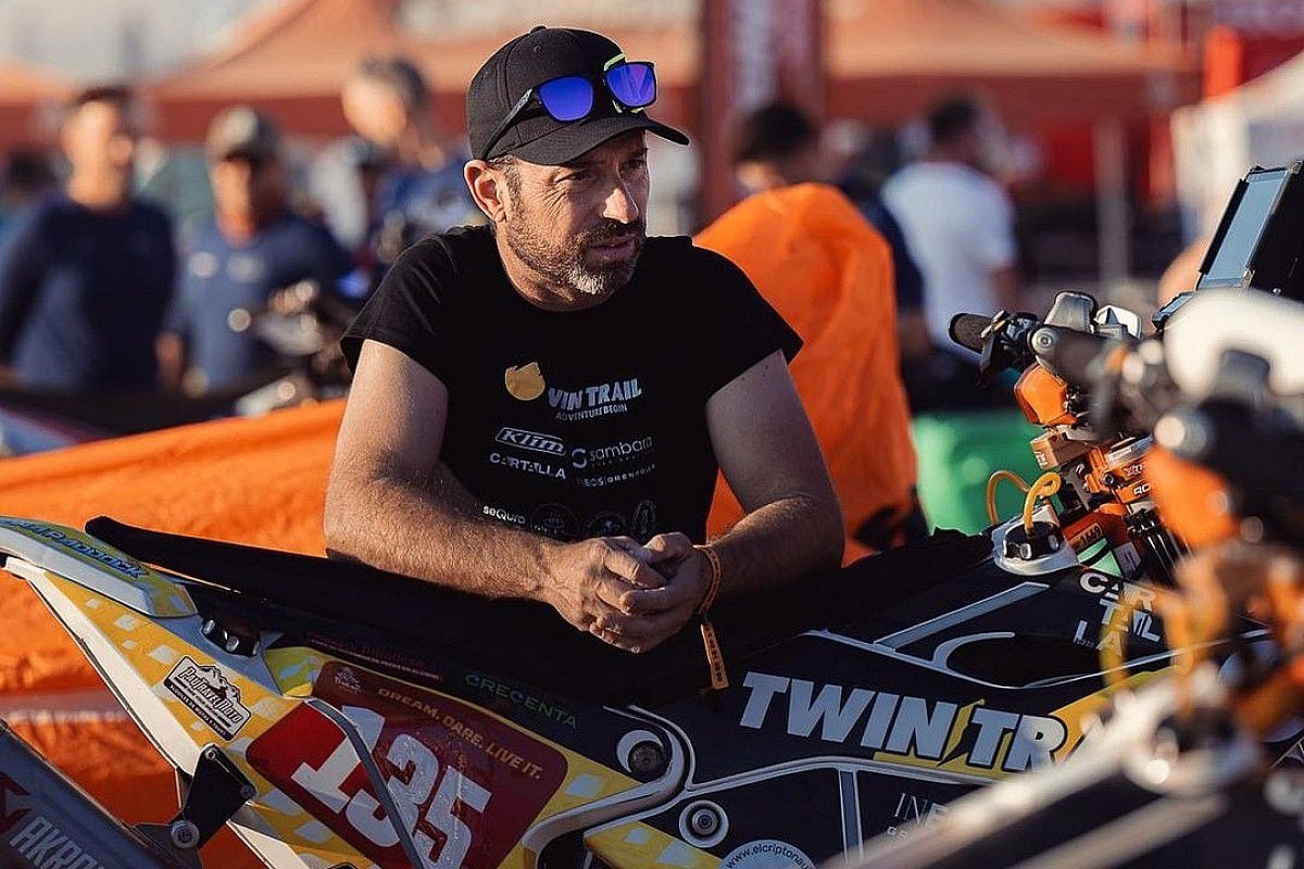 El motociclista español Carles Falcón, fallecido en el Dakar 2024.