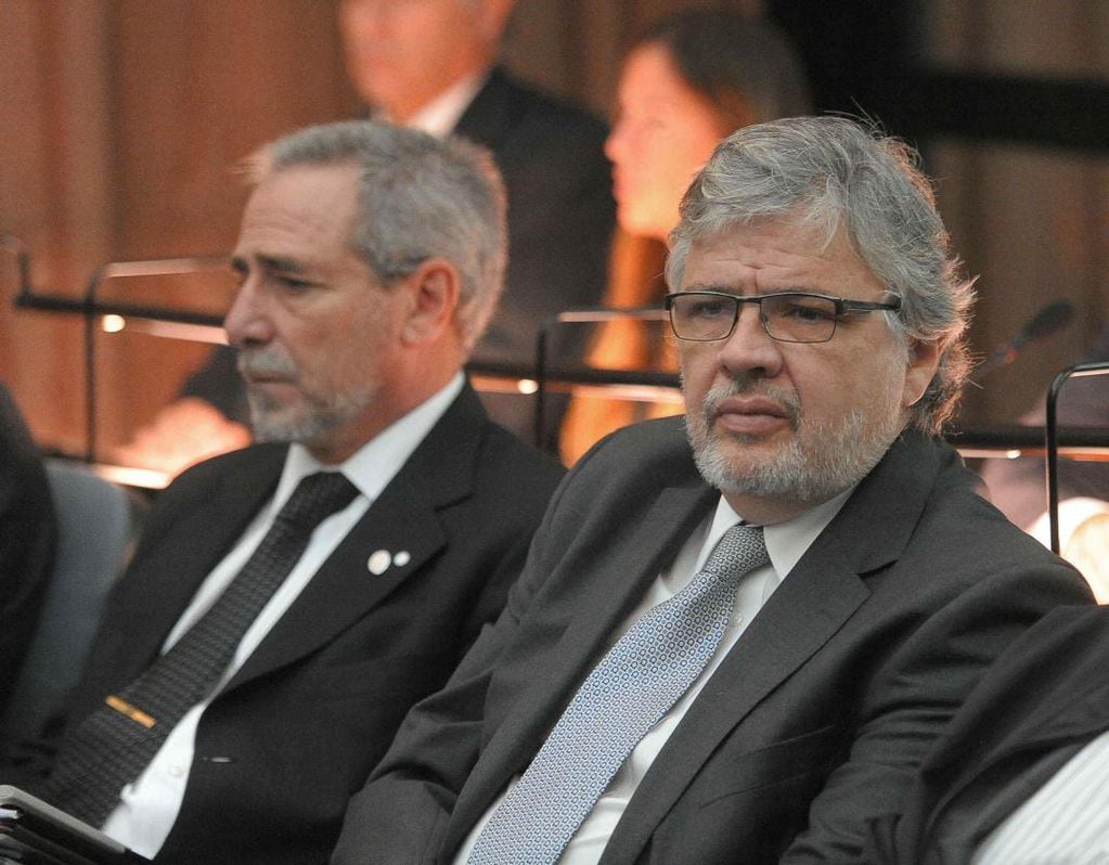 Juan Pablo Schiavi y Ricardo Jaime, los ex secretarios de Transporte. 