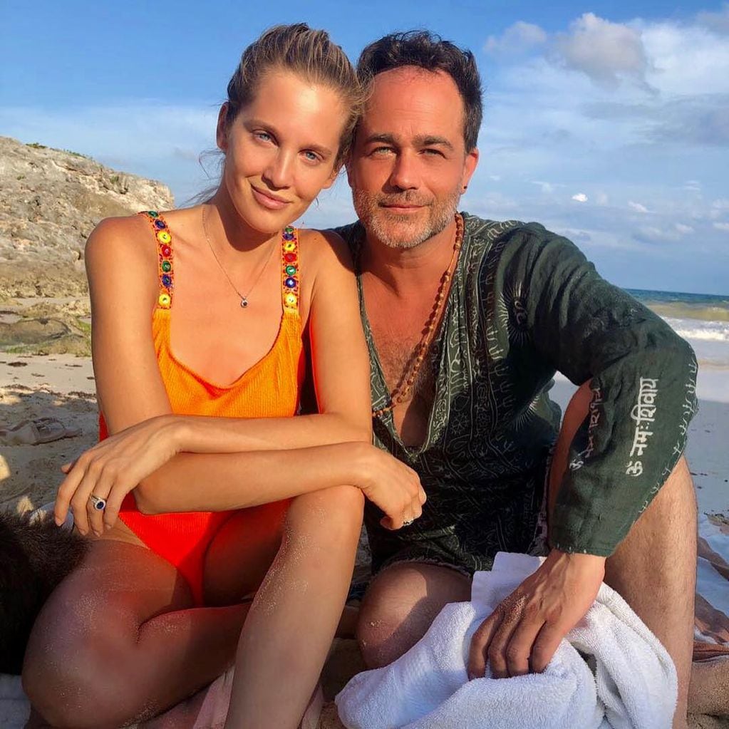 Lis Solari y Gastón Pauls en un viaje a México en 2018, cuando eran amigos y la modelo se casó con un empresario italiano.