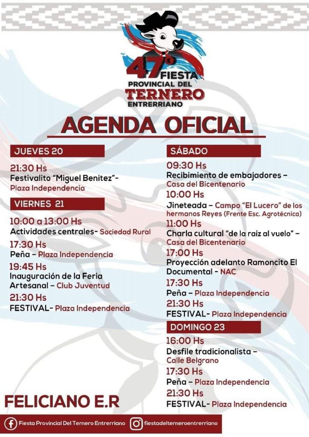 Agenda Fiesta del Ternero