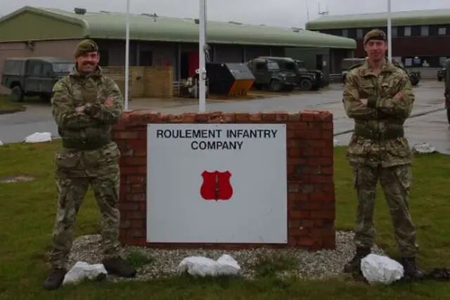Militares británicos  en Malvinas