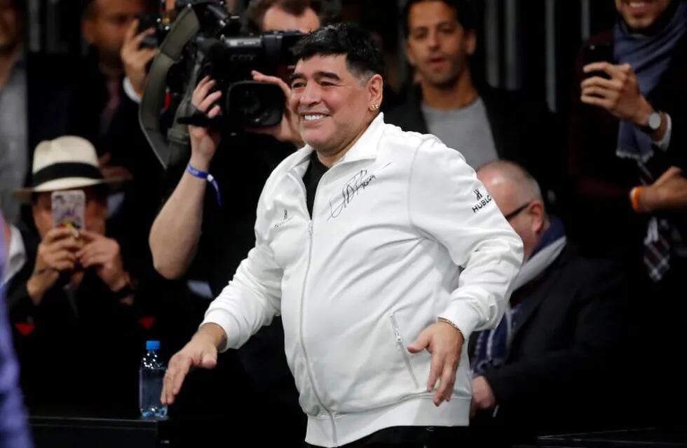 Soccer Football - Hublot Match of Friendship - Congress Center, Basel, Switzerland - March 21, 2018   Diego Maradona before the match   REUTERS/Arnd Wiegmann zurich suiza diego armando maradona exfutbolista exhibicion evento publicidad hublot futbol exfutbolista exhibicion