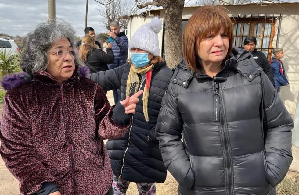 Patricia Bullrich recorrió zonas de Rosario y habló sobre un plan para luchar contra el narcotráfico.