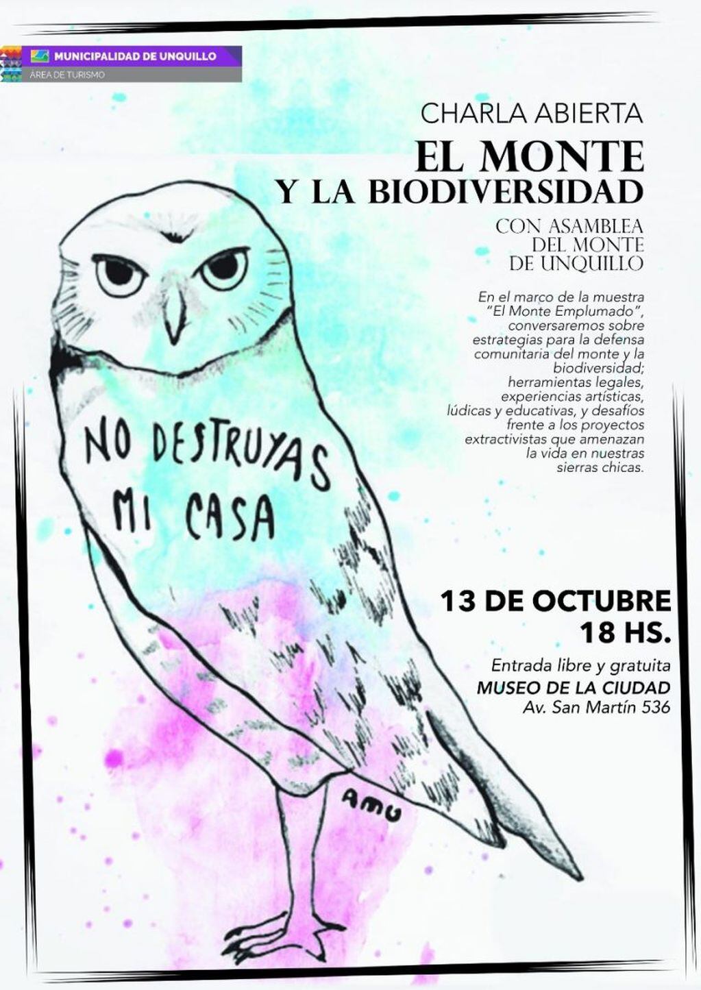 Charla Abierta "El Monte y la Biodiversidad".