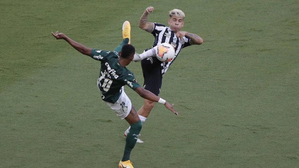 Palmeiras le ganó 1-0 a Santos la final de la edición 2020. Gentileza.