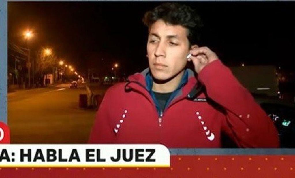 El joven que dijo haber tenido otra agresión por parte de González. (Foto:Clarin)