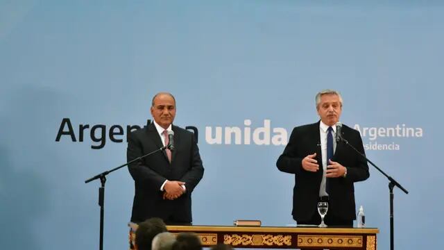 Alberto Fernández jura ministros Manzur