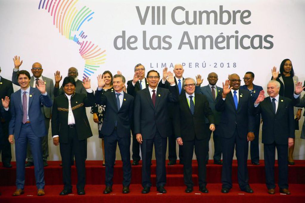 Macri en la Cumbre de las América. (Foto: EFE)