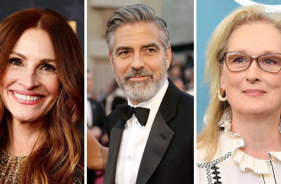 Julia Roberts, George Clooney y Meryl Streep.