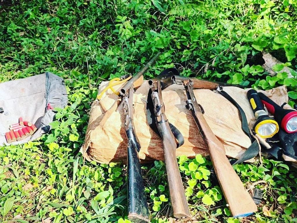 San Pedro: detienen a tres presuntos cazadores furtivos y secuestran armas.
