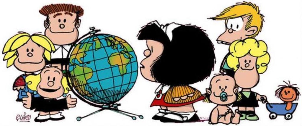 Este domingo, cumple años Mafalda, la niña rebelde.