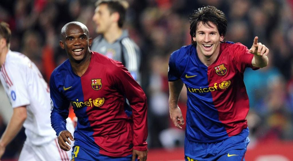 Viejos tiempos: Eto'o y Messi (Foto: AP / archivo)