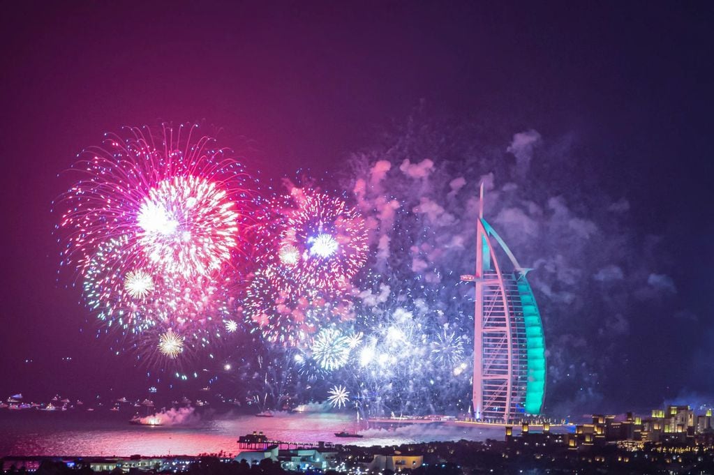 Así se recibe el Año Nuevo en Dubai