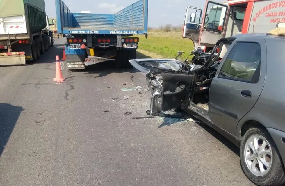 Falleció un hombre en un accidente en la ruta 34 (@jufarusf)