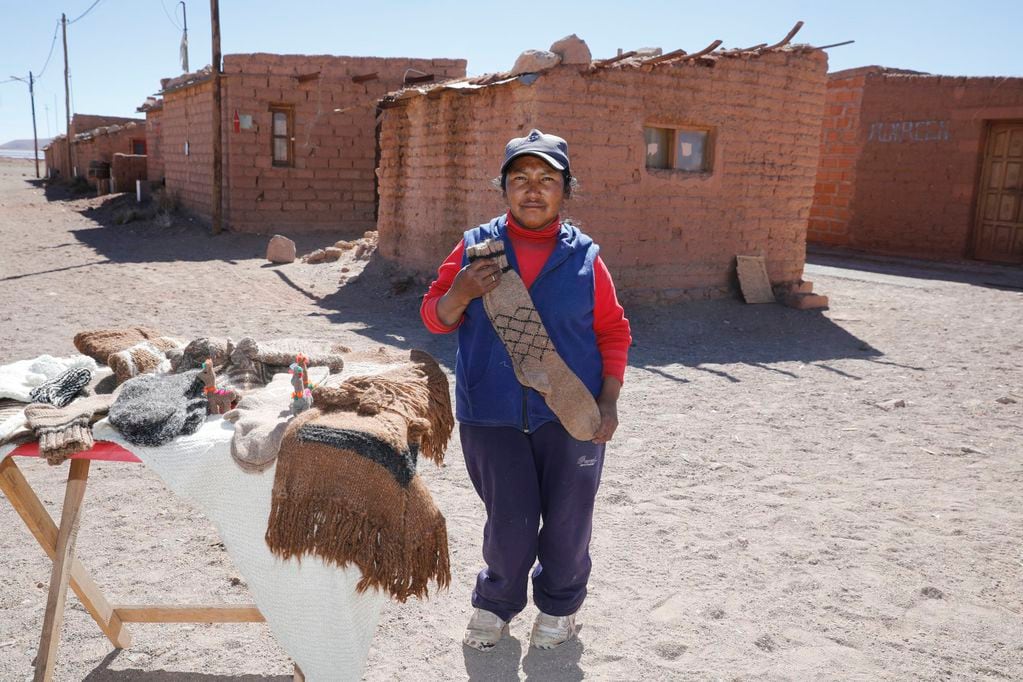 Sixta Casimiro, una de las habitantes del pueblo.