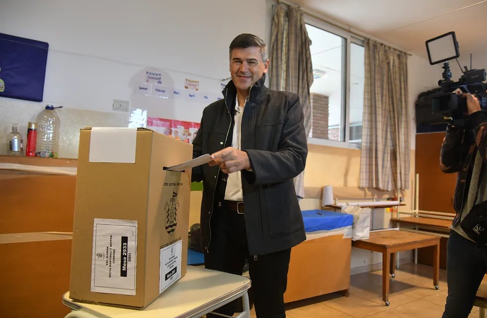 Elecciones 2023 en Córdoba Capital. Votó Daniel Passerini (Ramiro Pereyra/LaVoz).