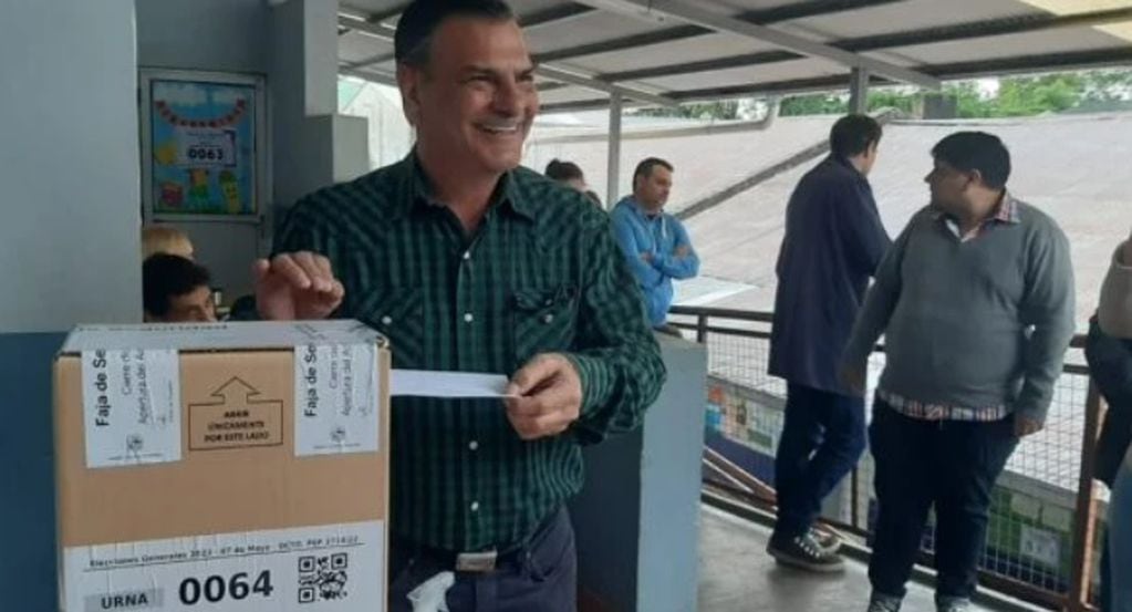 Elecciones en Misiones 2023: Isaac Lenguaza sufragó en Posadas.