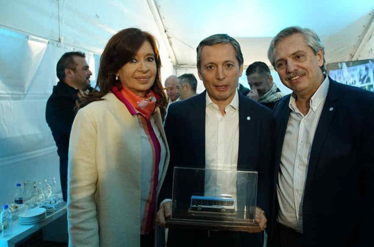 Cristina Kirchner, Fernando Gray y Alberto Fernández. (Foto: Twitter)