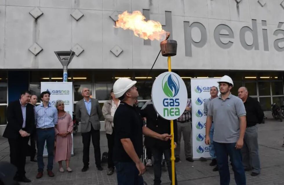 El gobierno habilitó la primera red de distribución de gas natural de la provincia. (Web).