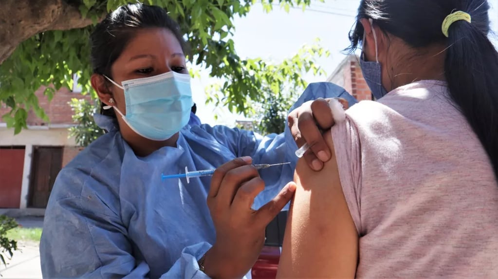 La modalidad "puerta a puerta" llevó las vacunas contra el coronavirus este domingo al barrio Alto Comedero.