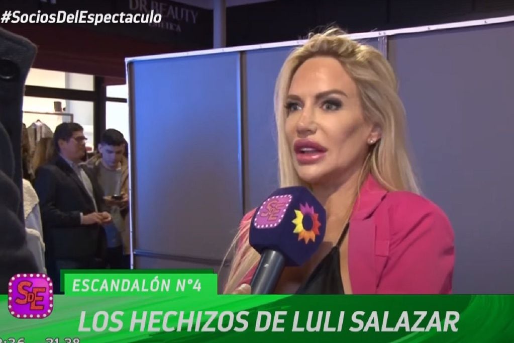 Luciana Salazar habló de los supuestos hechizos de Redrado. (Captura El Trece)