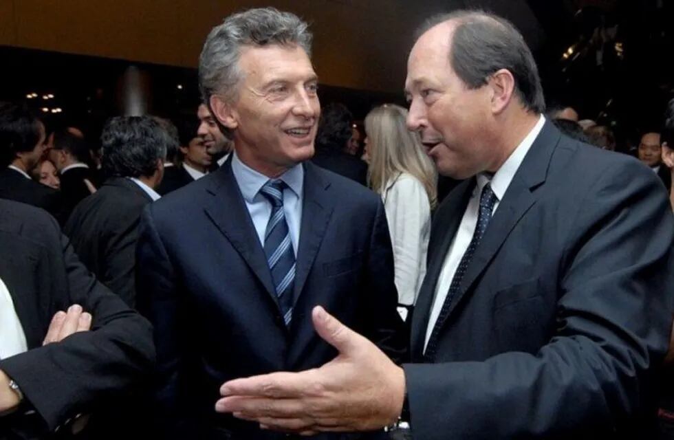 Ernesto Sanz y Mauricio Macri.