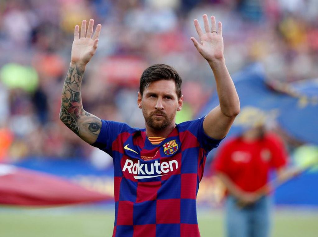 Lionel Messi en el Camp Nou (Foto: Albert Gea/ REUTERS)