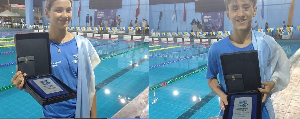 Los integrantes de la Selección Argentina Infantil de natación, Tania Ferreyra y Mauro Czybuk se quedaron con las marcas técnicas, en la Copa Regatas que se llevó acabo en la ciudad de Lima, Perú.