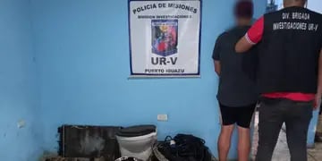 Efectivos policiales detuvieron a otro involucrado en el robo e incendio del depósito en Puerto Iguazú