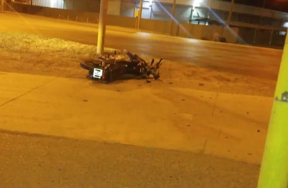 Accidente fatal de moto en Cerdán y Ruta 34
