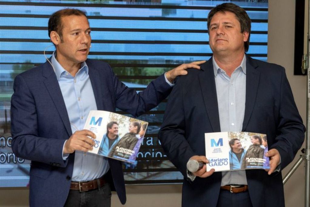 Omar Gutiérrez y Mariano Gaido en las últimas elecciones en Neuquén capital (web).