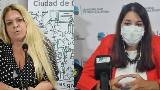 Alejandra Dupouy (Ceres) y Romina Lopez (San Guillermo) rechazaron el nuevo decreto provincial