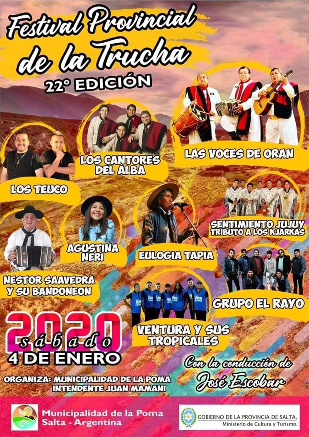 22ª edición del festival Provincial de la Trucha (Facebook Municipalidad de la Poma Salta)