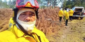 El bombero de Corrientes que casi muere luchando contra los incendios