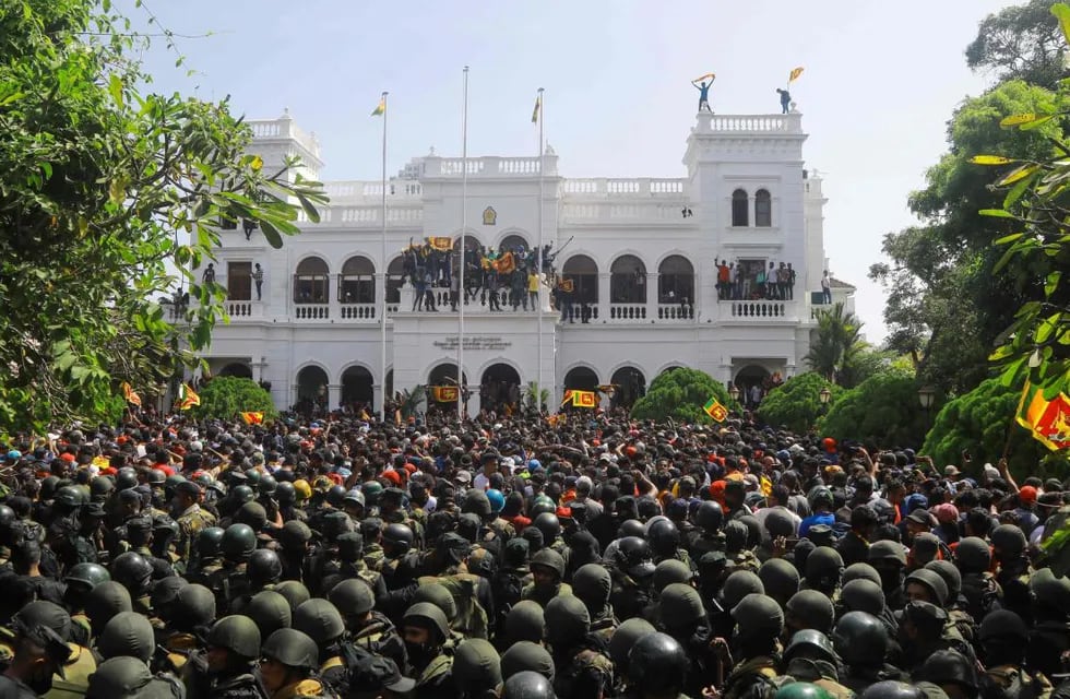 Crisis política en Sri Lanka.