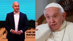 Papa Francisco y Horacio Rodríguez Larreta