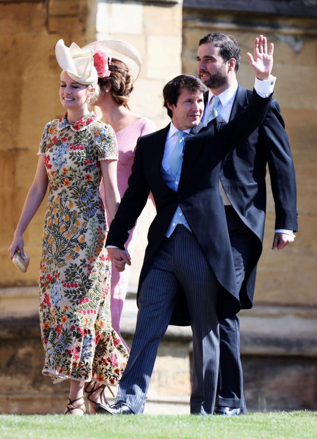 James Blunt y su esposa Sofia Wellesley. Foto: AFP.