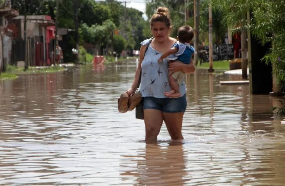 Las zonas urbanas no escaparon a las inundaciones.