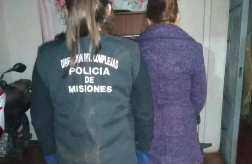 Una mujer resultó detenida por presunto encubrimiento en Posadas.