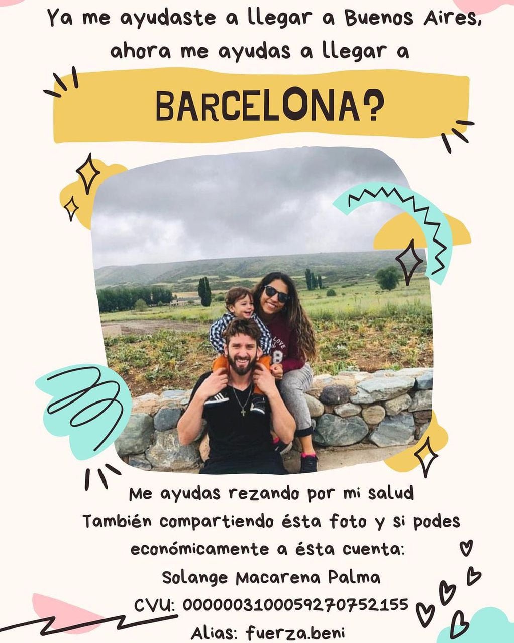 Ayuda a Beni a viajar a Barcelona.