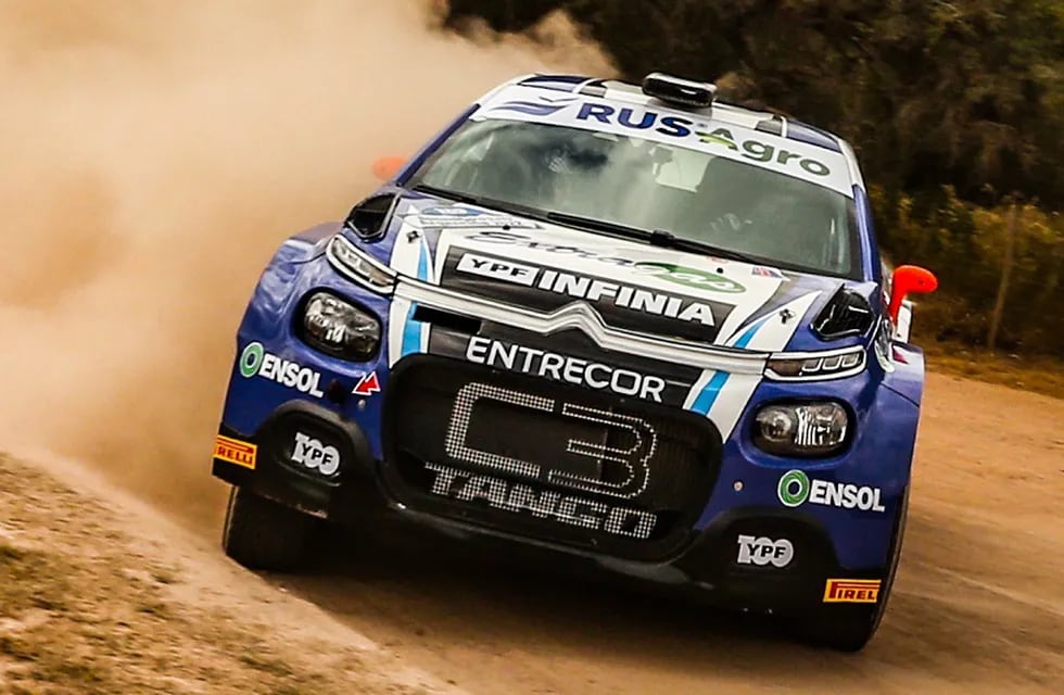 Marcos Ligato, ganador este año del Rally de Argentina, uno de los eventos de Argentina Motorsport Series 2023.
