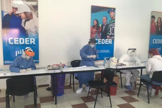 Personal de salud del CEDER Carlos Paz.