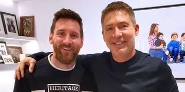 Adrián Suar y Lionel Messi