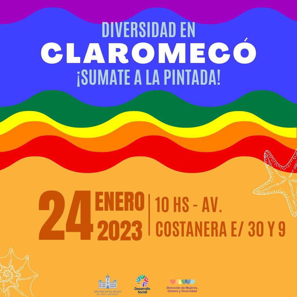 La Dirección de Mujeres, Género y Diversidad de Tres Arroyos organiza jornada artística en Claromecó