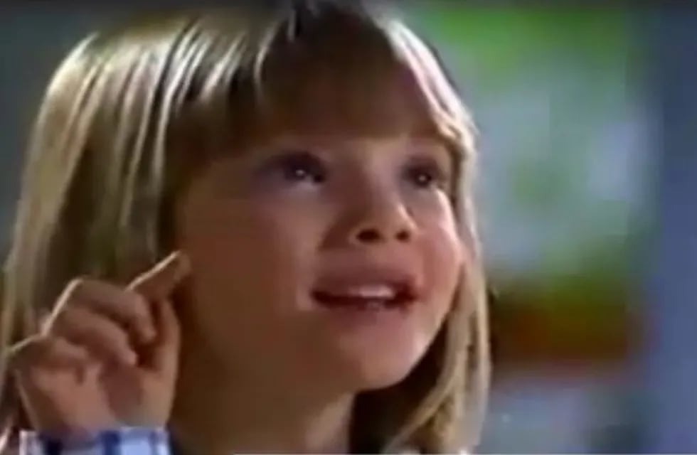 La publicidad que realizó Luisana Lopilato cuando era una niu00f1a.