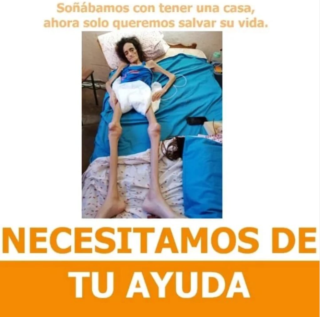 María, la mendocina que lucha contra el cáncer y necesita un costoso tratamiento. Foto: Gentileza Matías Sosa.