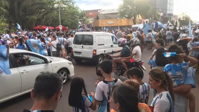 Eldorado: rompieron la vidriera de un comercio durante los festejos por el triunfo de Argentina