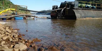 Continúa ejecutándose la obra tendiente a la construcción de la nueva toma de agua sobre el Mboca-í en Puerto Iguazú