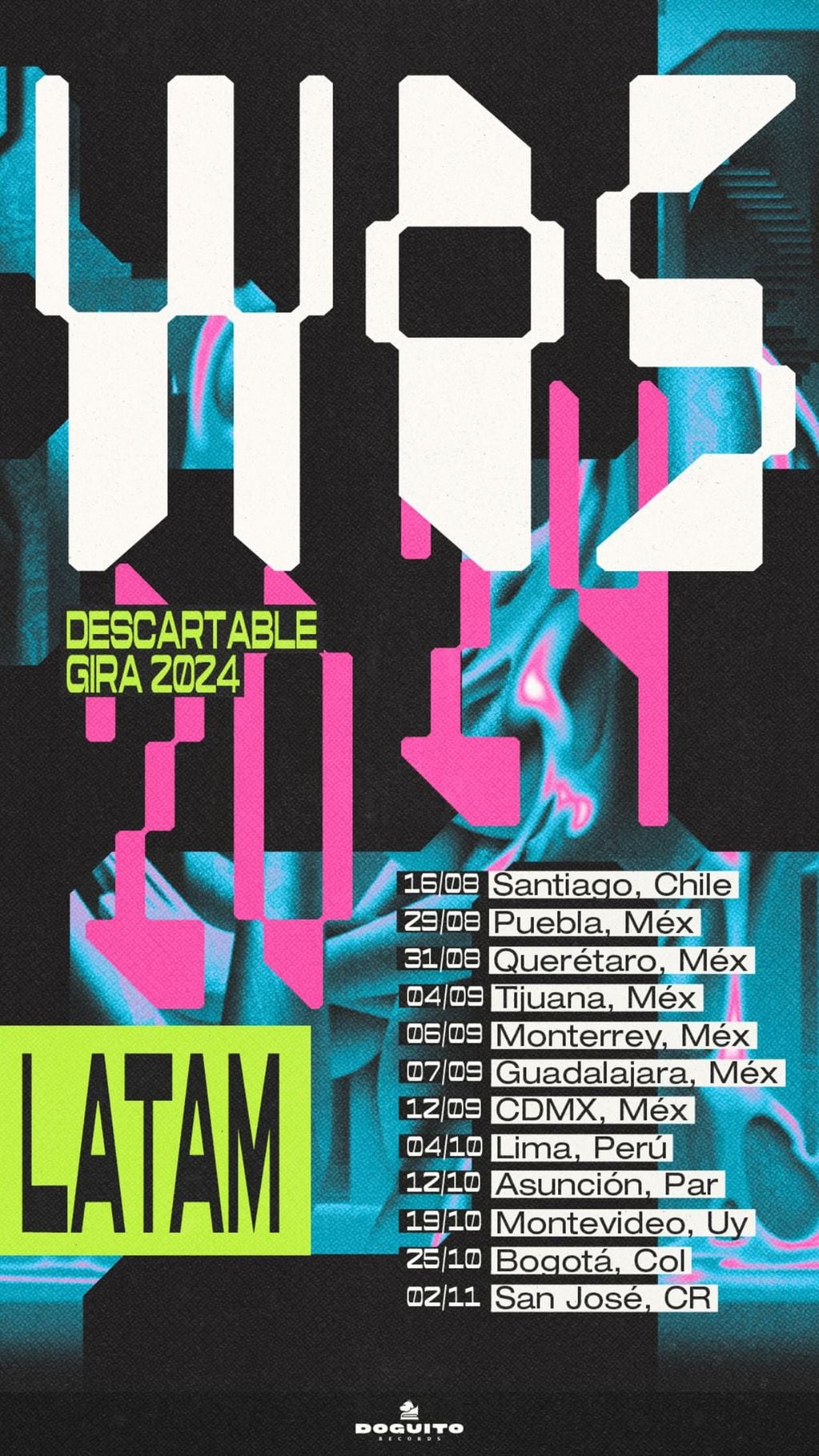 Wos anunció su gira mundial “Descartable”: ¿qué provincias argentinas visitará?